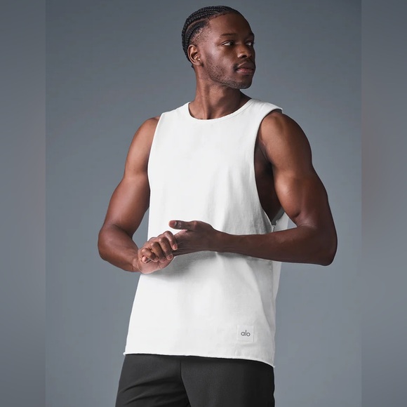 Alo Society Tank in Heather Grey XL - Picture 1 of 4